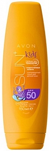 Солнцезащитный лосьон для детской кожи SPF 50 - серии Avon Sun+