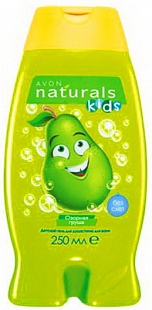 Детский гель для душа/пена для ванн Озорная груша - серия Naturals Kids