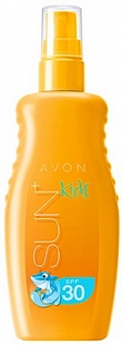 Солнцезащитный лосьон-спрей для детской кожи SPF 30 - серии Avon Sun+