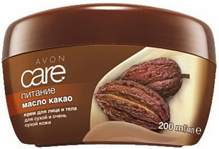 Крем для лица и тела с маслом какао Питание - Серия Avon Care
