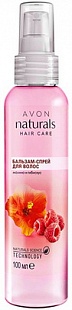 Бальзам-спрей для волос Малина и гибискус - Серия Naturals